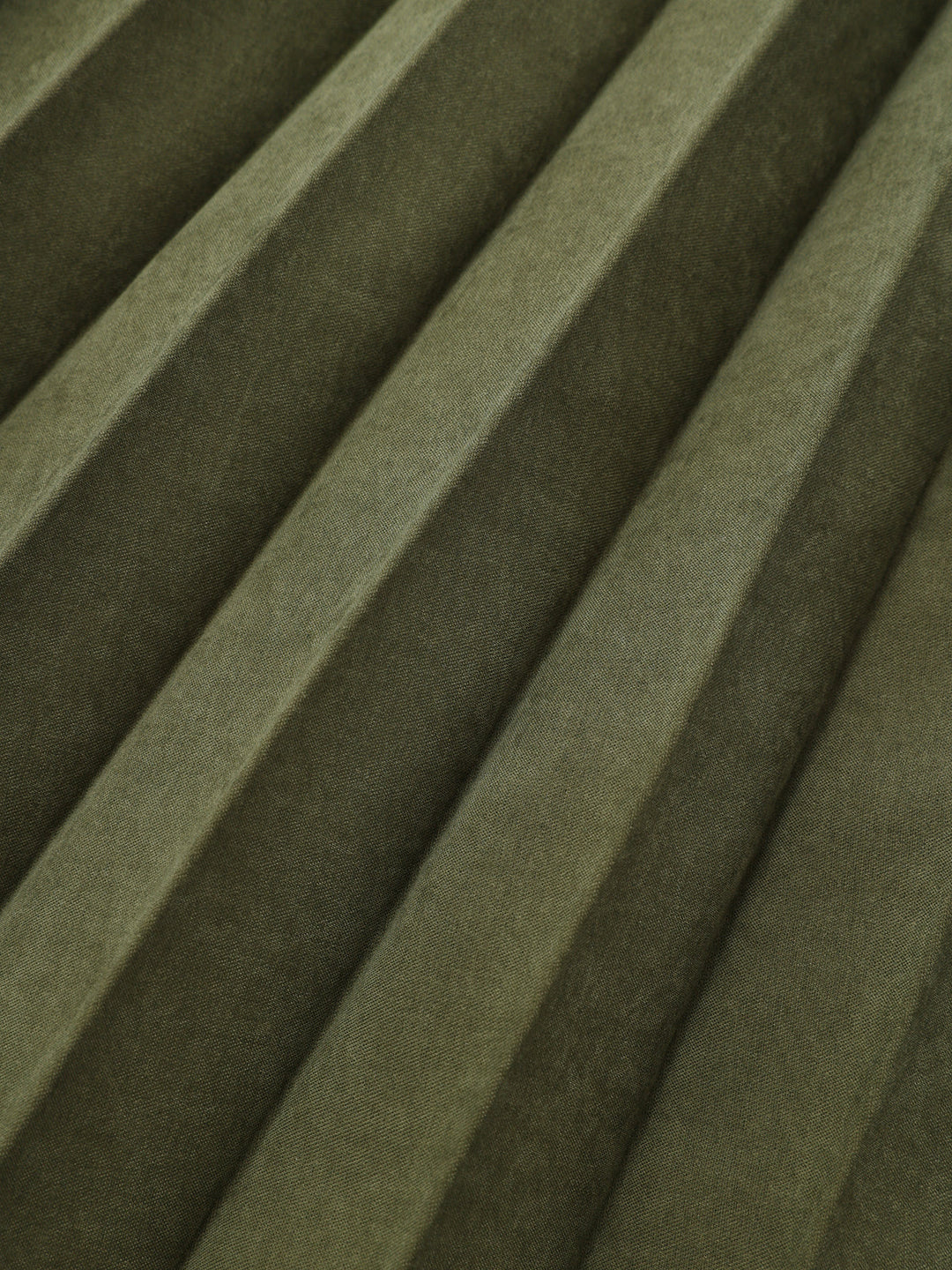 Contrast Piping Pleated Shirt Dress