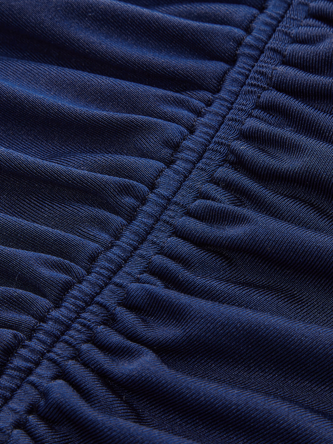 Ruched Long-Sleeve Maxi Dress